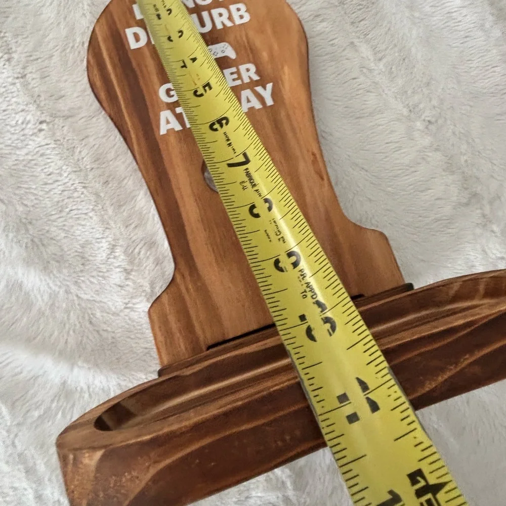 Wood video gamer controller holder stand